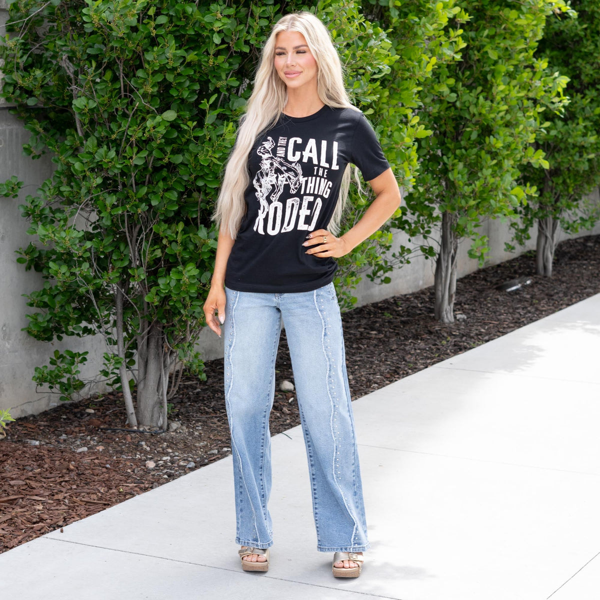 And They Call The Thing Rodeo Graphic - Black