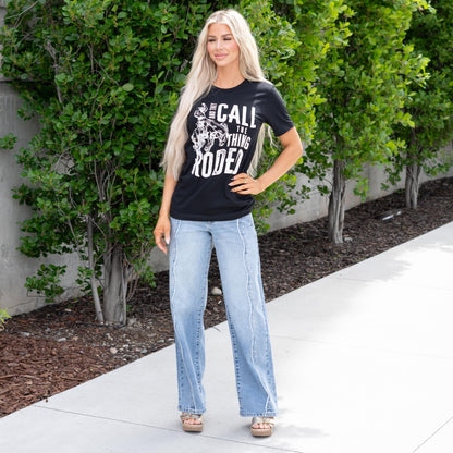 And They Call The Thing Rodeo Graphic - Black