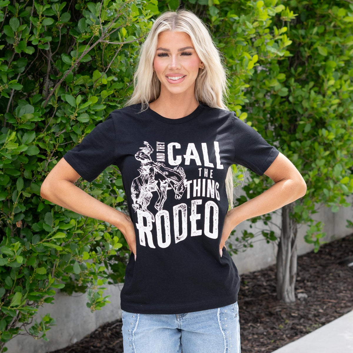 And They Call The Thing Rodeo Graphic - Black