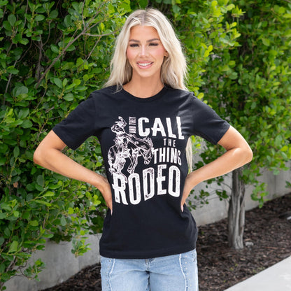 And They Call The Thing Rodeo Graphic - Black