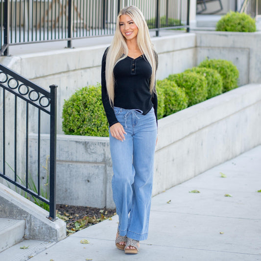 Vanilla Bay Rowan Reversed Stitch Thermal Henley