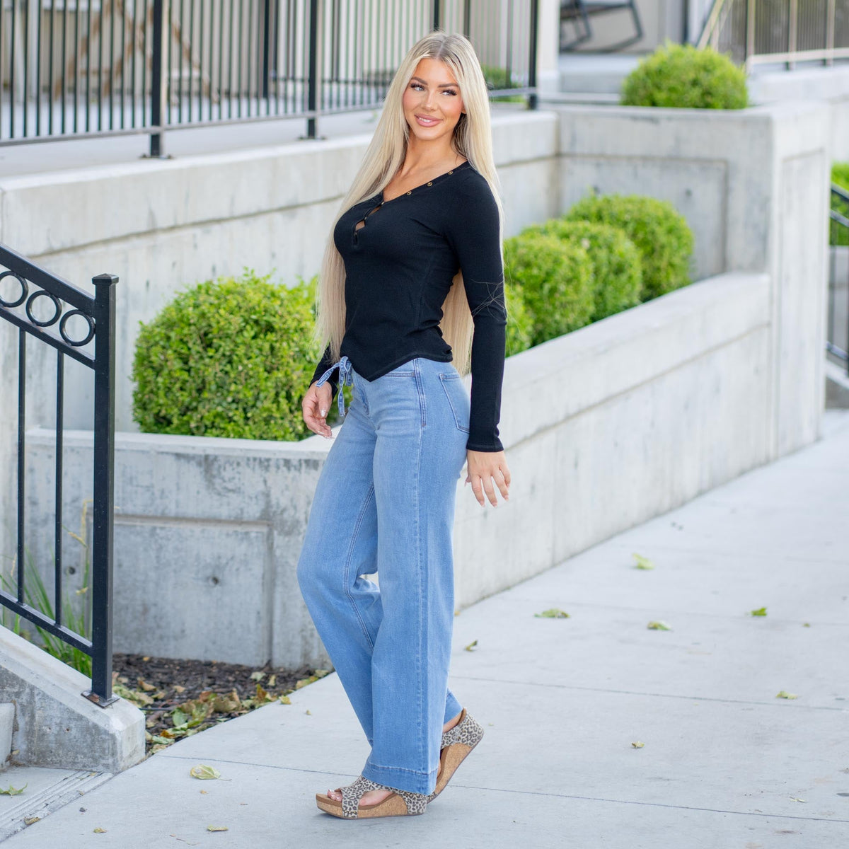 Vanilla Bay Rowan Reversed Stitch Thermal Henley