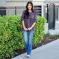 Vanilla Bay Aria Ruffle Knit Top Plum