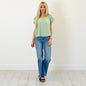 Hem & Thread Sage Meadow Plaid Pocket Top