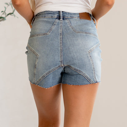 Judy Blue Star of the Show High Rise Shorts Regular & Plus Sizes