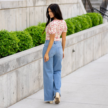 Vanilla Bay Blossom Babe Bodysuit Top