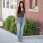 Mia Tummy Control Top High Rise Bootcut Distressed