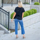 Vanilla Bay Harper Textured V-Neck Dolman Blouse