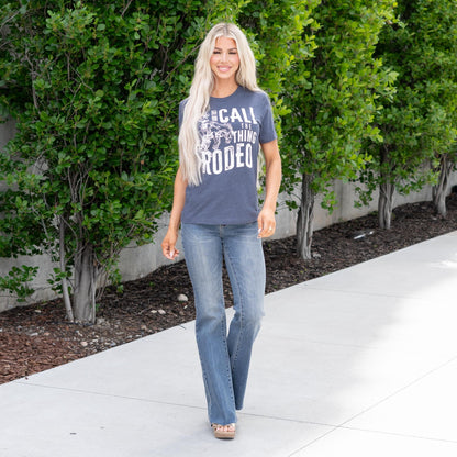 And They Call The Thing Rodeo Graphic - Navy Plus Size