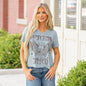 Zutter Free Bird Vintage Graphic Chambray T-Shirt